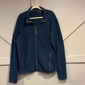 Marmot Men’s XL Rocklin Blue Full-Zip Fleece Jacket Style C96480 Outdoor Hiking